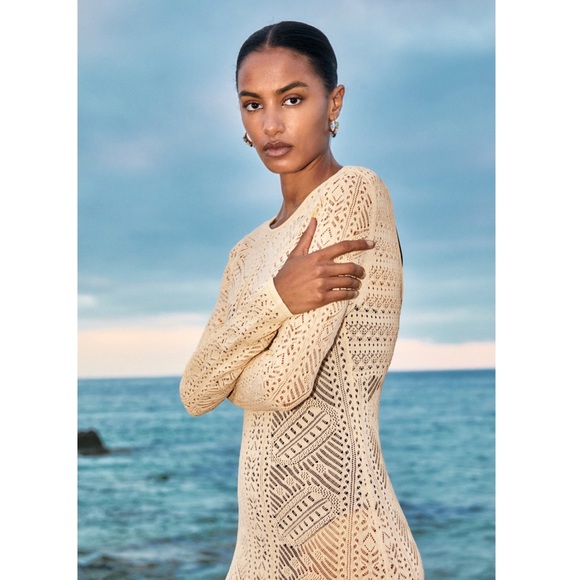 Zara | Dresses | Pointelle Knit Dress Limited Edition | Poshmark